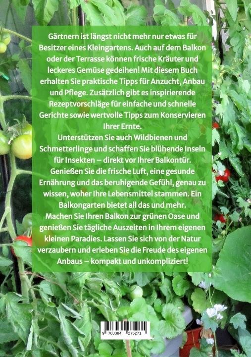 Produktbild Balkongarten für Einsteiger - Erfahrungen und Tipps aus vielen Jahren Balkongärtnerei (Deutsch, Tino Eberl, 2024)