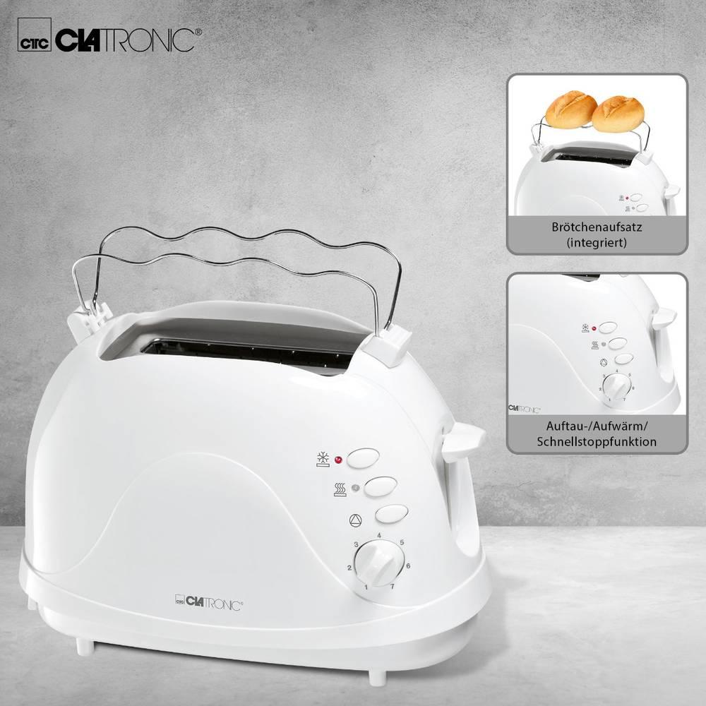 Thumbnail - Clatronic TA 3565 2 Scheibe(n), Toaster, Weiss