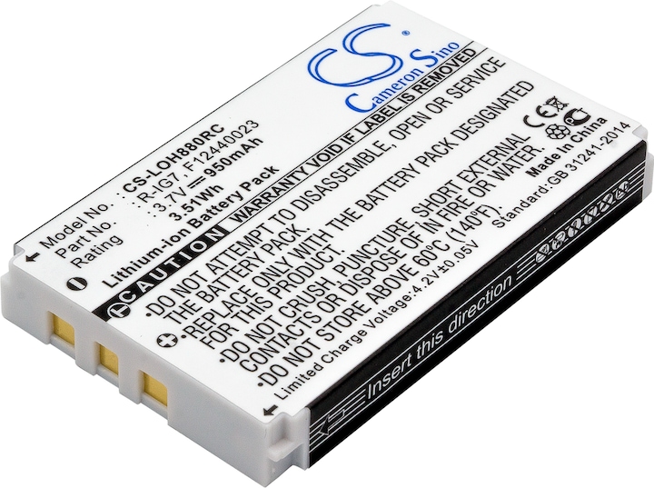 Cameron Sino Battery for Logitech Harmony One Remote Control (1 Stk., Gerätespezifisch, 950 mAh)