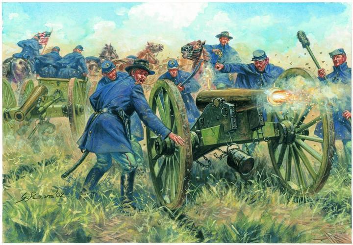 Actual product image Italeri Amer.civ.War Uni.artillery