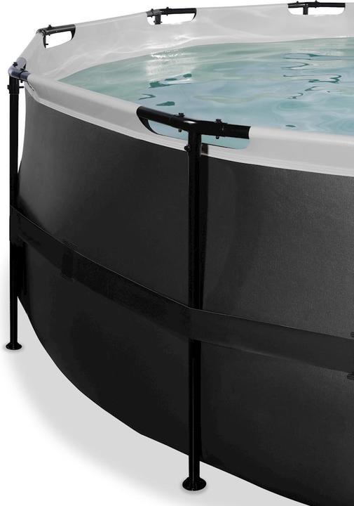 Produktbild Exit Rahmen-Pool rund 450x122 cm mit Sonnendach und Sandfilterpumpe (450 x 122 cm)