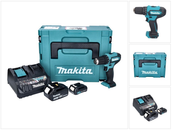 Actual product image Makita DF 333 DNX12 Cordless screwdriver 12 V 30 Nm + 1x rechargeable battery 2.0 Ah + 1x rechargeable (Rechargeable battery operated)