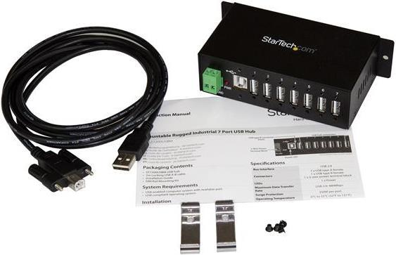 Produktbild StarTech Mountable 4-Port Rugged Industrial (USB-B, 4 Ports)