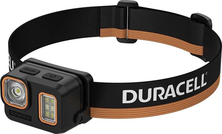 Produktbild Duracell DH500R Stirnlampe schwarz orange (500 lm)
