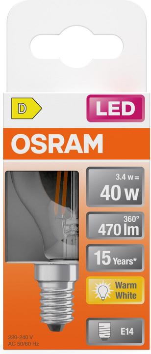 Image du produit Osram Ampoules LED 4099854468759 (E14, 470 lm, 1x)