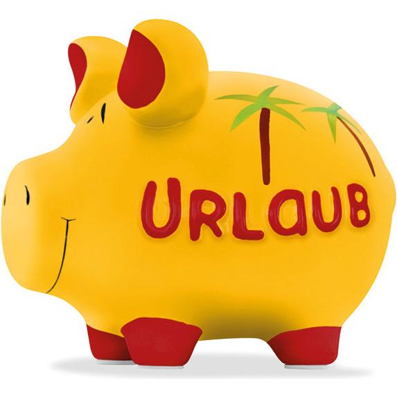 2x KCG, Spardose, Sparschwein Urlaub 17x14cm (17 x 15 x 15 cm)