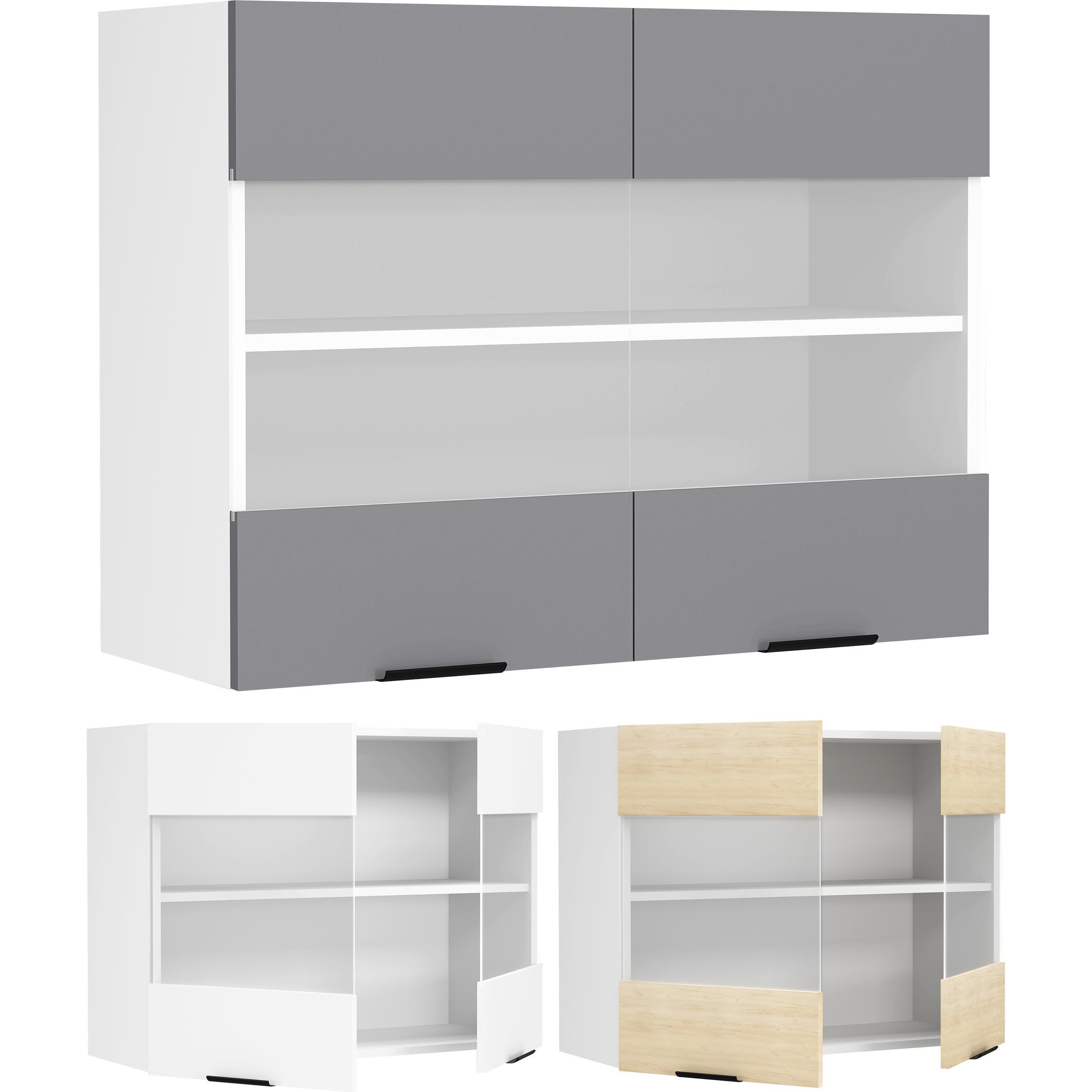 VCM, Regal, Küchenschrank B. 80cm Hängeschrank Fasola (60 x 80 x 31 cm)