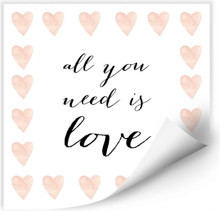Immagine prodotto Trenddeko Tutto ciò di cui hai bisogno è l'amore (70 x 70 cm)