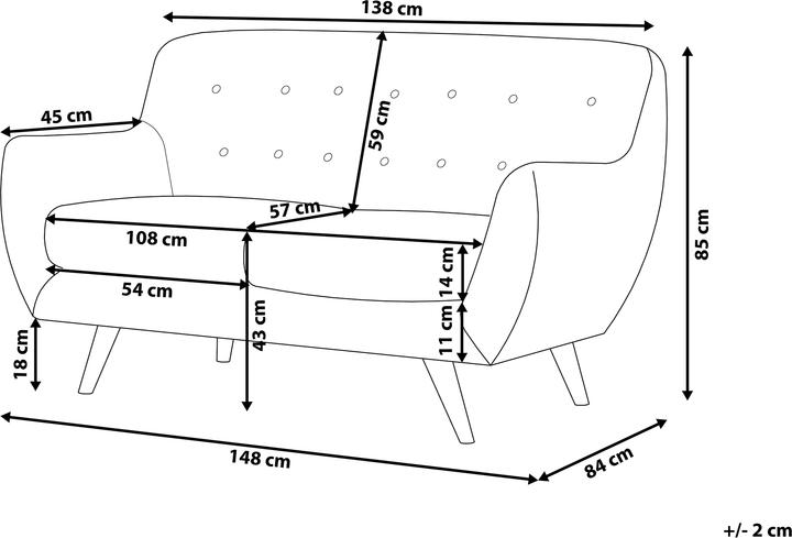 Produktbild Beliani Bodo (2-Sitzer)