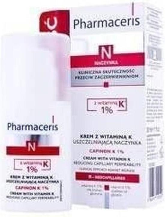 Actual product image Pharmaceris n Capinon K1% cream with vitamin K sealing caps 30 ml (30 ml, 24h cream)