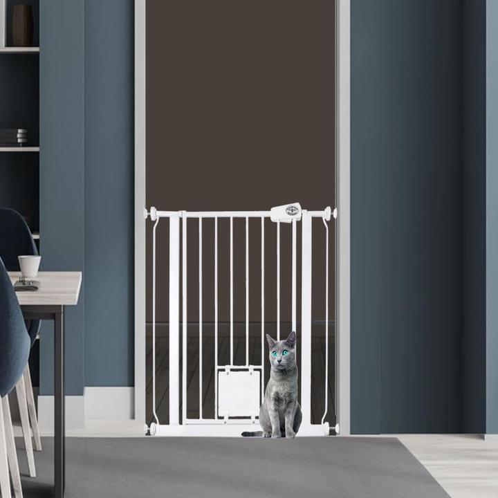Produktbild Bettacare Haustiergitter mit abschliessbarer Katzenklappe, 75-83cm (75 cm)