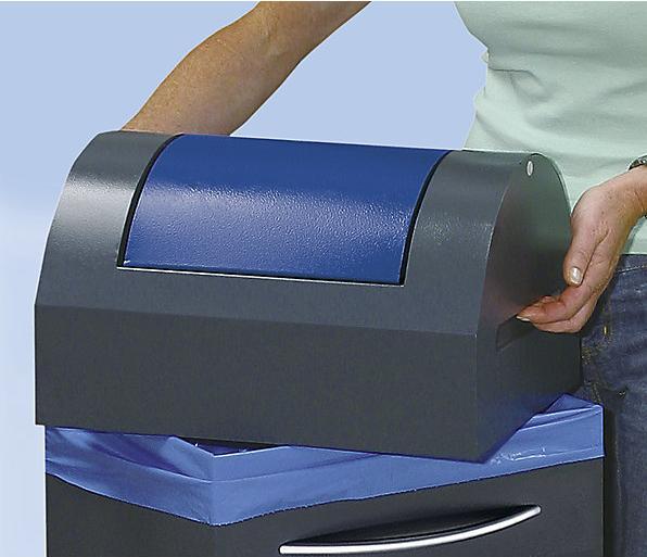 Produktbild kaiserkraft Wertstoffsammler aus Stahlblech, flammverlöschend (60 l)