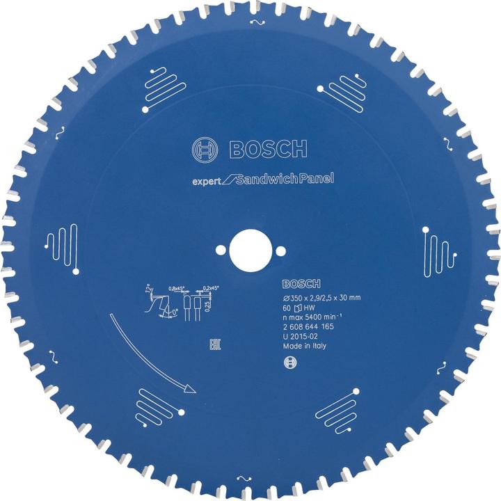 Produktbild Bosch Professional Zubehör Kreissägeblatt Expert for Sandwich Panel, 350 x 30 x 2,9 mm, 60