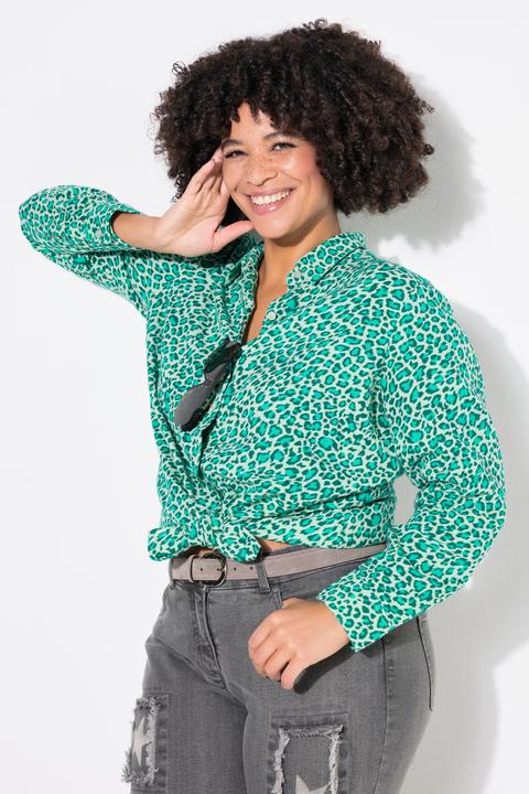 Produktbild Angel of Style Bluse, oversized, Musselin, Leo-Druck (54)