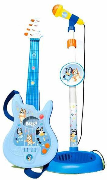 Bluey Kindergitarre Einstellbar Mikrofon 60 x 30 x 17 mm (Englisch)