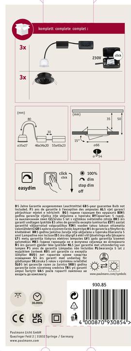 Produktbild Paulmann Einbauleuchte Nova Mini Set (310 lm)