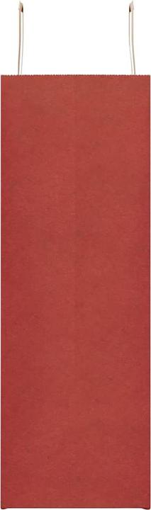 Actual product image VidaXL Kraft paper bags 50 pcs. with handle red 26x17x25 cm paper bag (Gift bag, 50 x)