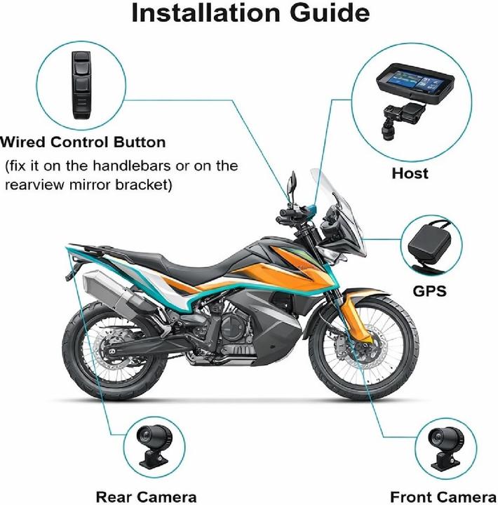 Produktbild EyeSystem Motorrad Carplay Android 6”