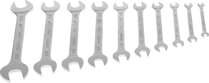 Actual product image Gedore 6-10 Double open-end spanner set 10 pieces 6-27 mm (10 mm, 11 mm, 12 mm, 13 mm, 14 mm, 15 mm, 16 mm, 17 mm, 18 mm, 19 mm, 20 mm, 21 mm, 22 mm, 23 mm, 24 mm, 25 mm, 26 mm, 27 mm, 6 mm, 7 mm, 8 mm, 9 mm)