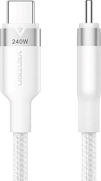 Immagine prodotto Vention Kabel USB-C do USB-C 2.0 PD 3.1 5A 240W 2m biały (2 m, USB 2.0, 240 W)