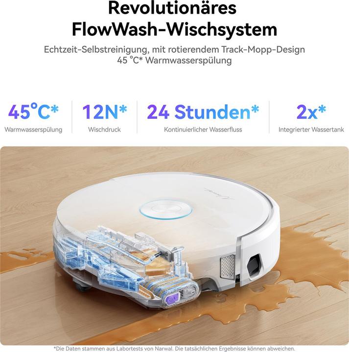 Actual product image Narwal Flow (22000 Pa, Wiping cloth)