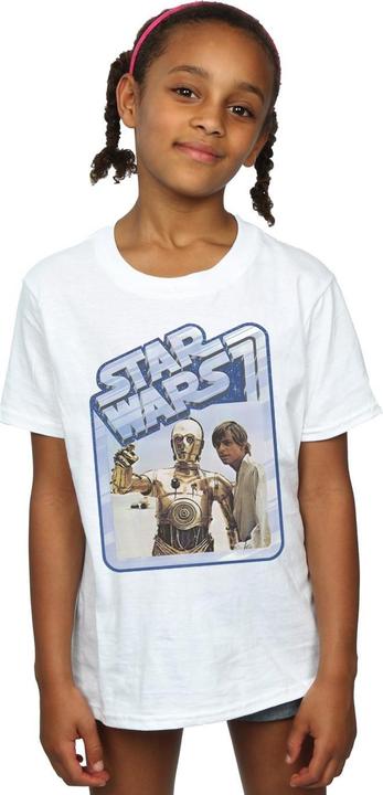 Produktbild Star Wars Luke Skywalker And C3PO TShirt Mädchen (140, 146)