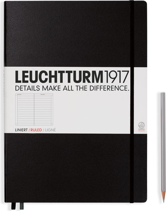 Image du produit Leuchtturm1917 Master Classic, couverture rigide (A4, À rayures, Couverture rigide)
