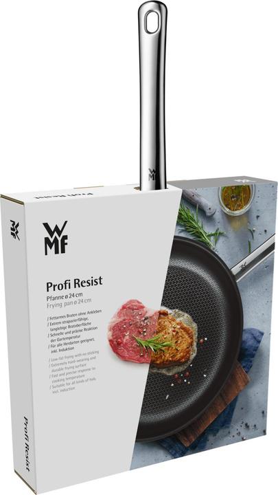 Actual product image WMF Profi Resist handle pan 24cm (1756246411), stainless steel, non-stick coating - PTFE (Frying pan, Stainless steel, 24 x 4.90 cm)