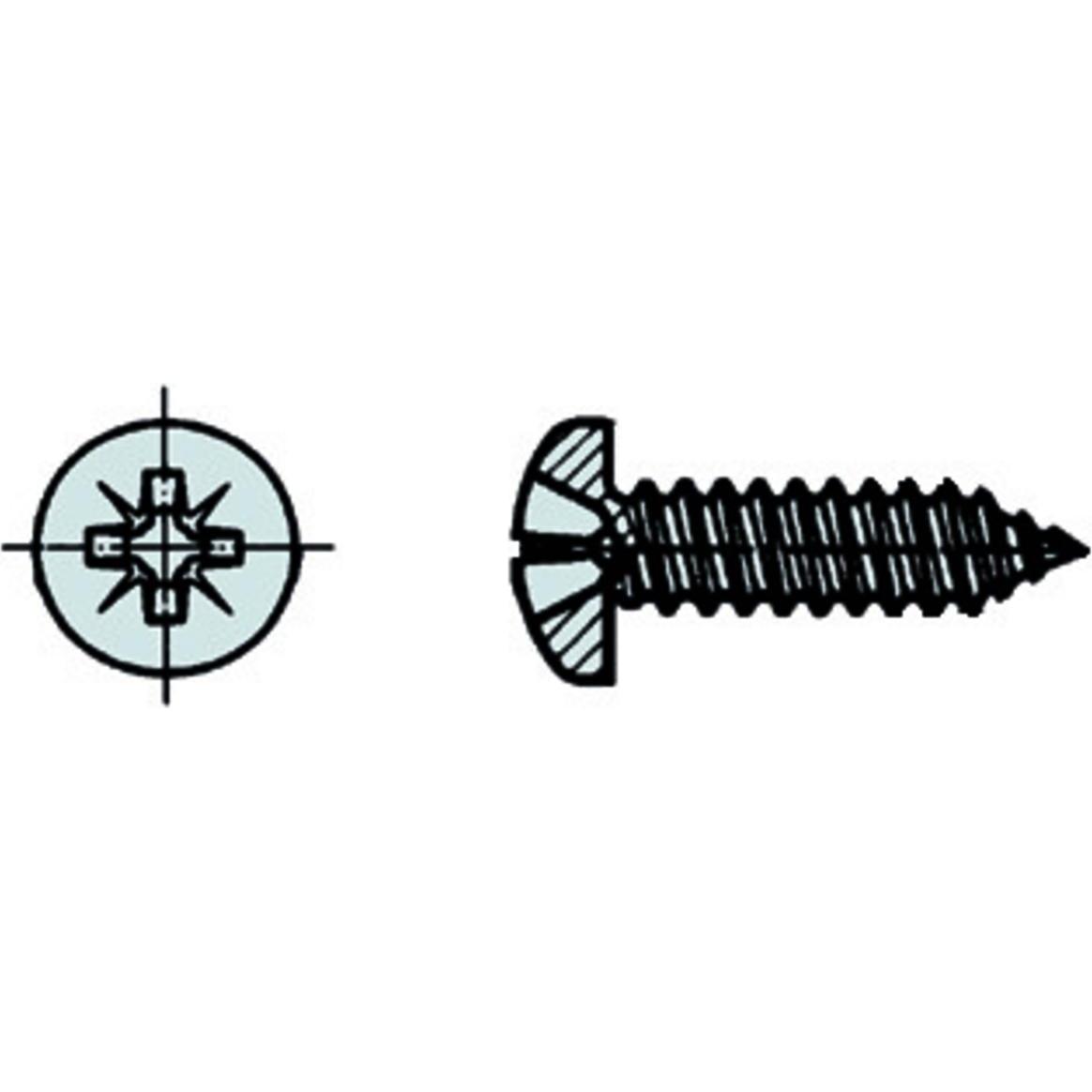 Werkstarck, Schrauben, Blechschrauben Pan-Head (200 Schrauben pro Stück)