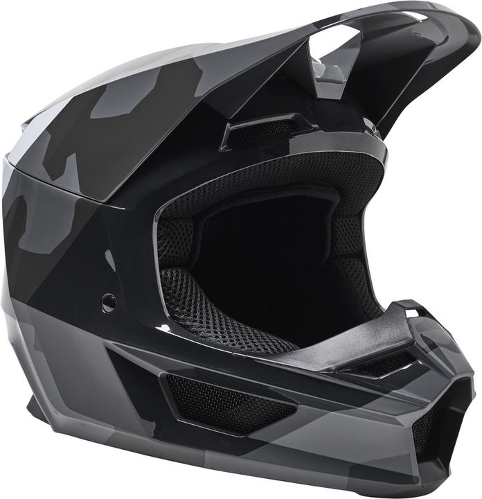 Fox Helmet 22 Yth V1 Bnkr, Ece Blk Camo (49 - 50 cm)