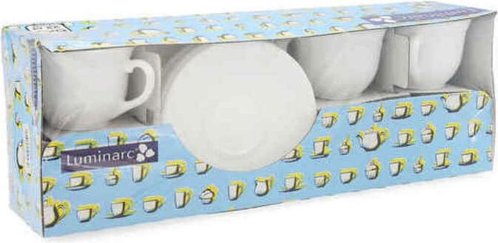 Actual product image Luminarc Coffee cup with saucer Trianon 220 ml white (220 ml, 6 x)