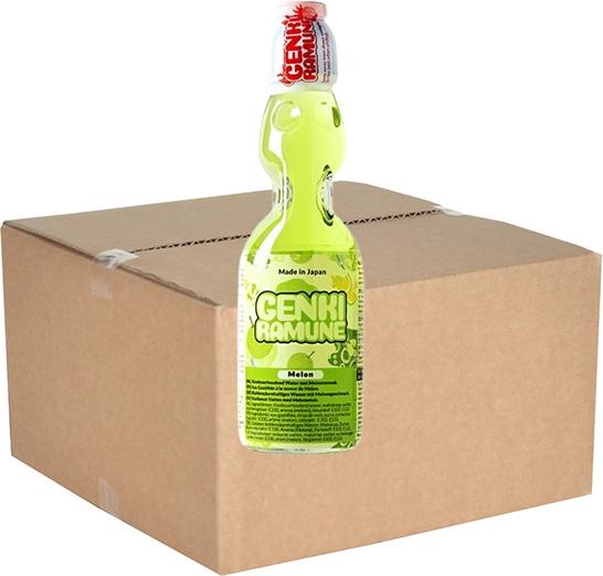 Actual product image Hata Ramune Soda Drink Melon (30 x 20 cl)