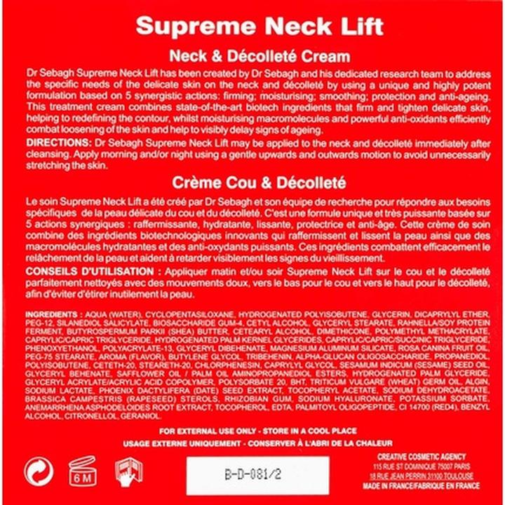 Produktbild Dr Sebagh Supreme Neck Lift 50ml (50 ml)