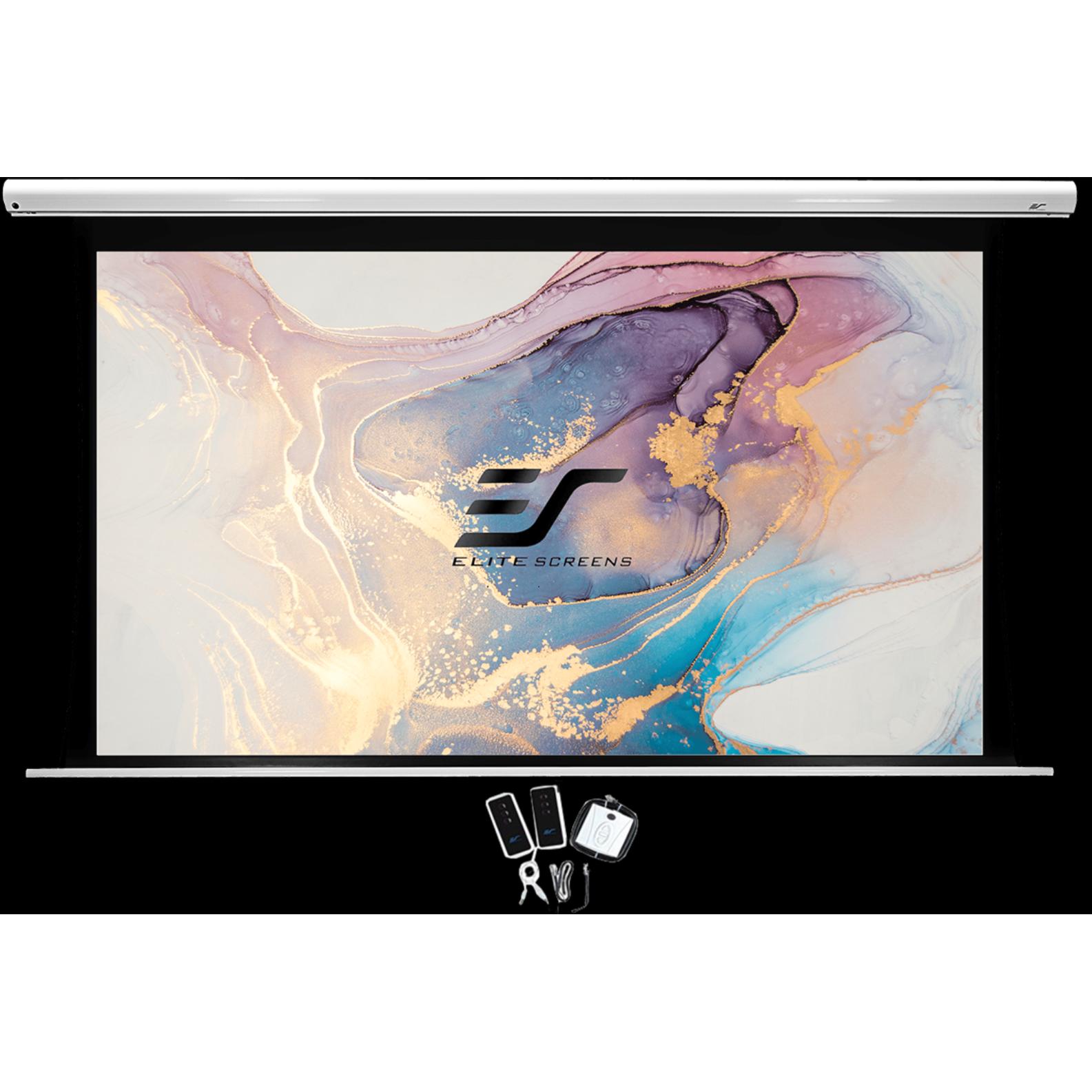 Elite Screens Saker Tab Tension AcousticPro UHD (100", 16:9), Leinwand, Weiss