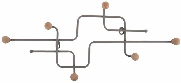 Actual product image present time Wandgarderobe Metro 60.5 x 26.5 cm, Cool grey