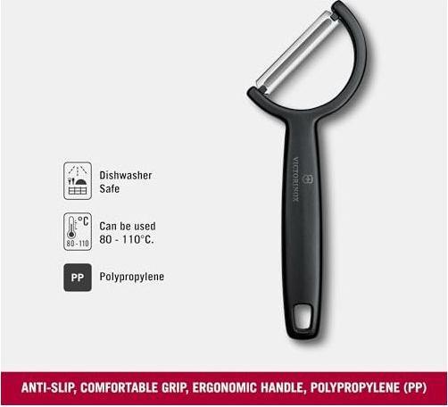 Produktbild Victorinox Rho-Schäler, gerade, einschneidig, schwarz