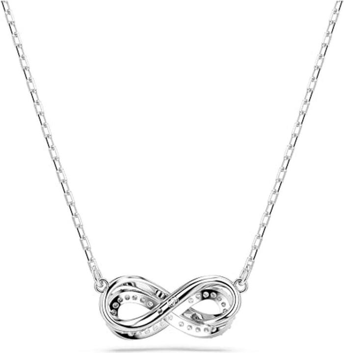 Immagine prodotto Swarovski Collana Hyperbola Pavé Infinity Bianco (Swarovski in metallo rodiato, 38 - 45 cm)