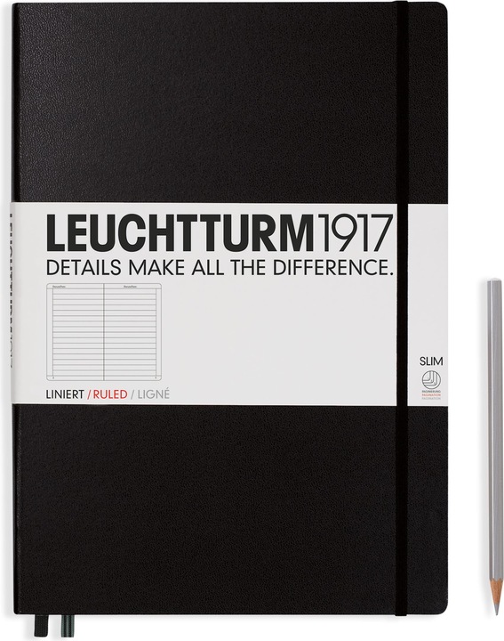 Image du produit Leuchtturm1917 Maître Slim, couverture rigide (A4, À rayures, Couverture rigide)