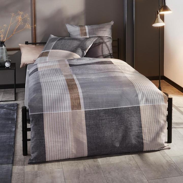 Produktbild Kaeppel Biber Bettwäsche Holiday schwarz (Duvetbezug, 135 x 200 cm, 80 x 80 cm)