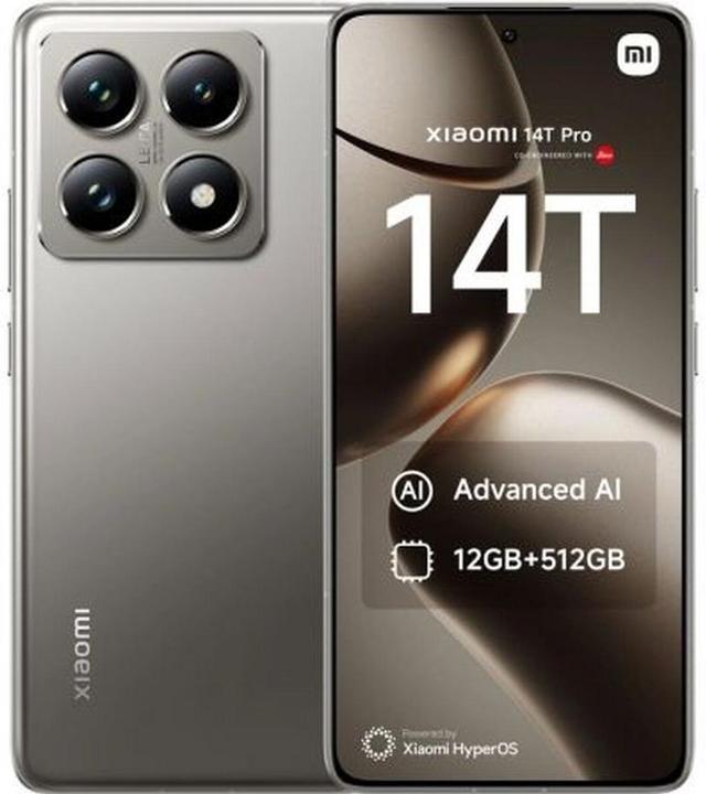 Actual product image Xiaomi 14T Pro (512 GB, Titan Gray, 6.67", Dual SIM, 5G)