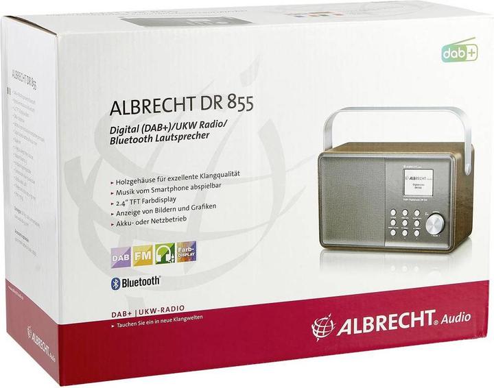 Actual product image Albrecht DR 855 (DAB+, FM, Bluetooth)