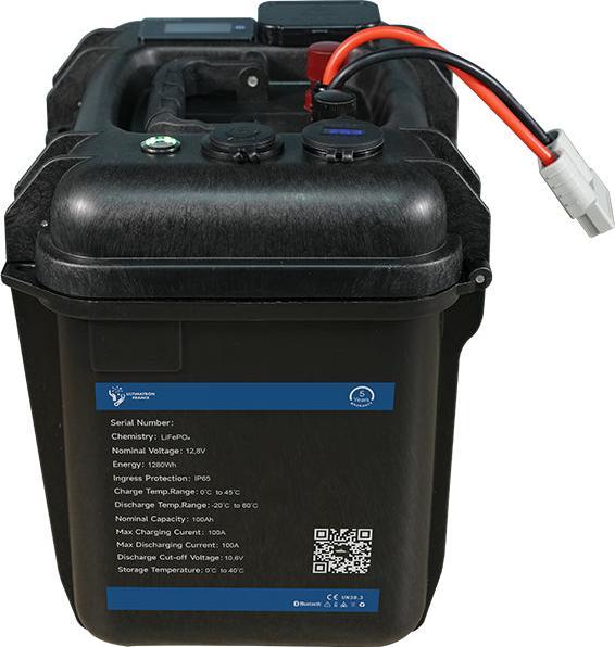 Produktbild Ultimatron ULP-12-100 | Wasserdichte 12V LiFePO4 Versorgungsbatterie mit 100Ah (12.80 V, 100 Ah)