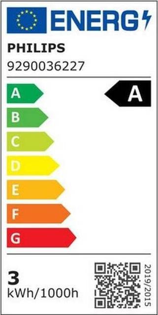 Energie-Label Philips Classic LED Lampe (E27, 2.30 W, 485 lm, 3 x, A)