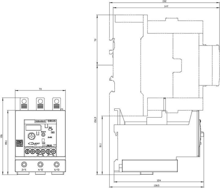 Actual product image Siemens Overload relay 1 pc. 3RB3046-2UB0