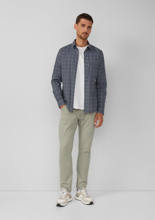 Immagine prodotto s.Oliver Hemd Slim Fit: Gemustertes Hemd aus Baumwollstretch (M)
