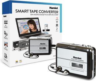 Actual product image Hamlet Smart Tape Converter portable audio cassette to mp3 converter in 3 steps