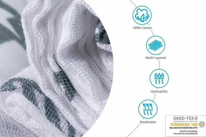 Image du produit Makian Ensemble de 6 chiffons de gaze (70 cm, 70 cm)