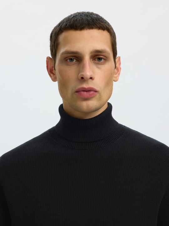 Actual product image Selected Slhdane Ls Knit Structure Roll Neck Noos (XL)