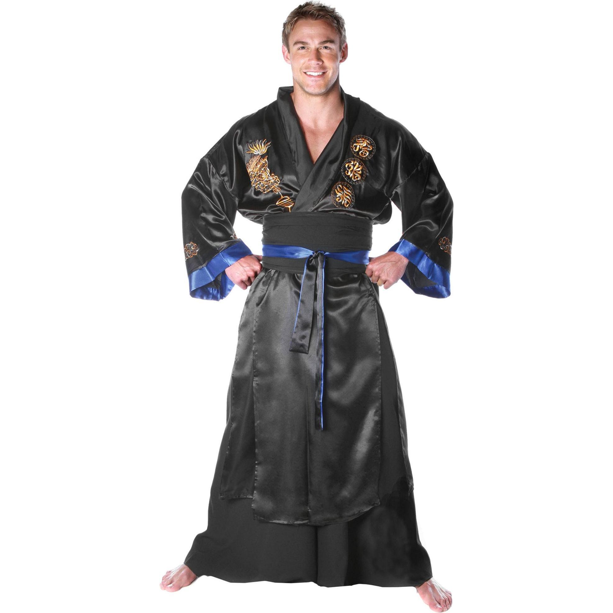 Underwraps Verzierter Kimono - Samurai Kostüm (XXL)