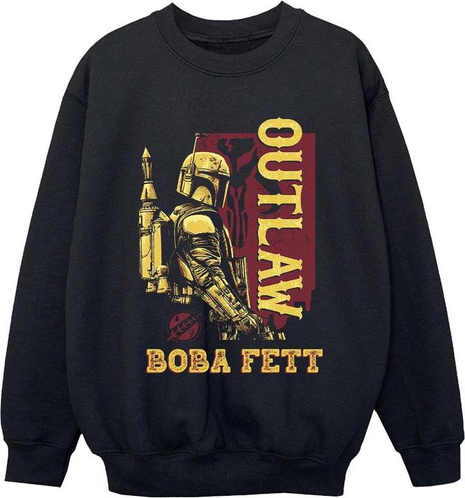 Produktbild Star Wars The Book Of Boba Fett Distressed Outlaw Sweatshirt Jungen (116)